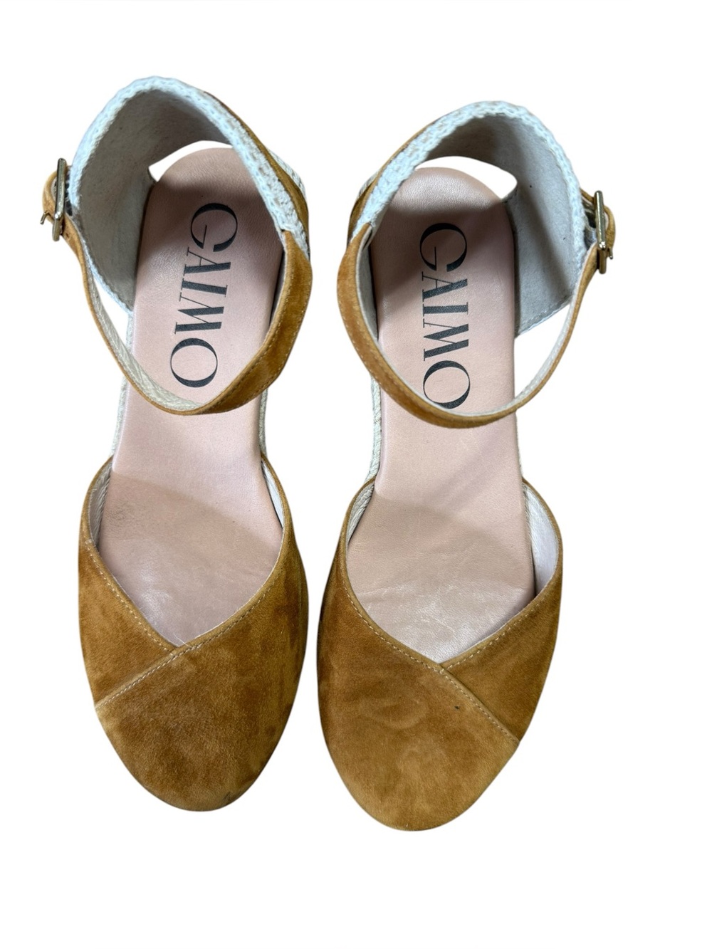 Gaimo Low Wedge Espadrille Sandals Size 37 Like New